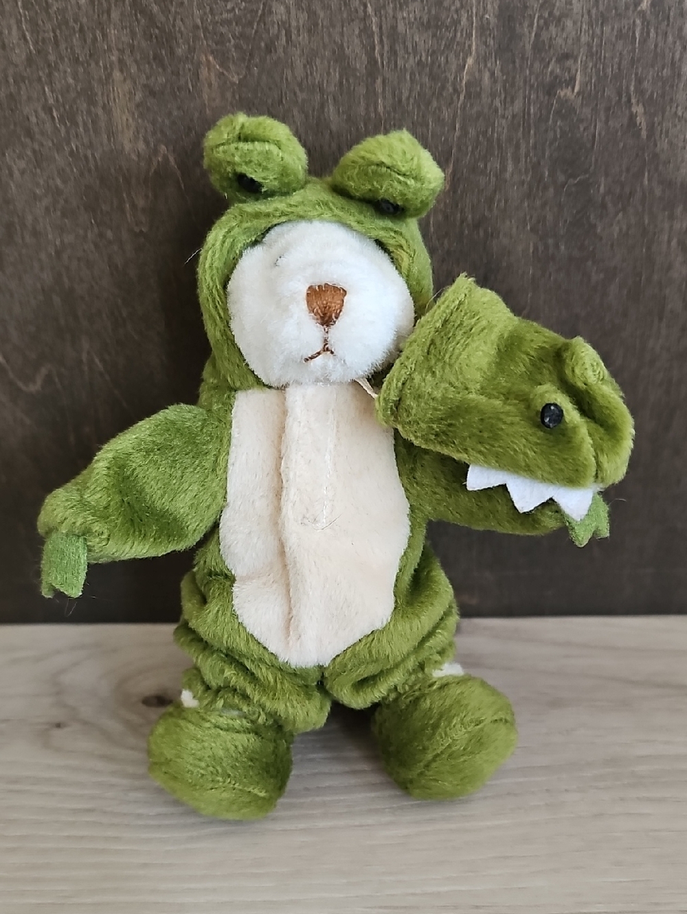 Ganz Dundee White Bear In Crocodile Costume 5.5" Collector Plush Bear